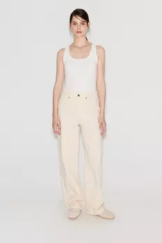 Джинсы Wide Leg WL106 кремового цвета
