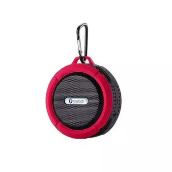 Портативная водонепроницаемая Bluetooth колонка C6 с присоской (Красный)