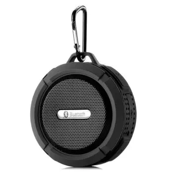 Портативная водонепроницаемая Bluetooth колонка C6 с присоской (Черный)