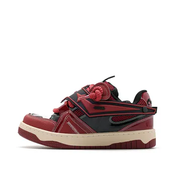 Кроссовки CUCS Skateboarding Shoes Unisex Low-top Red, цвет Burgundy