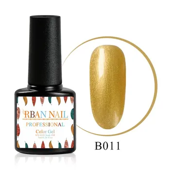 RBAN NAIL 7 мл УФ-светодиодный гель-лак для ногтей, полуперманентный лак с лазерными блестками, блестящий гель B003