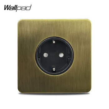 Wallpad EU настенная розетка античная латунь