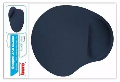 Коврик для мыши BURO BU-CLOTH, синий [bu-cloth/blue]