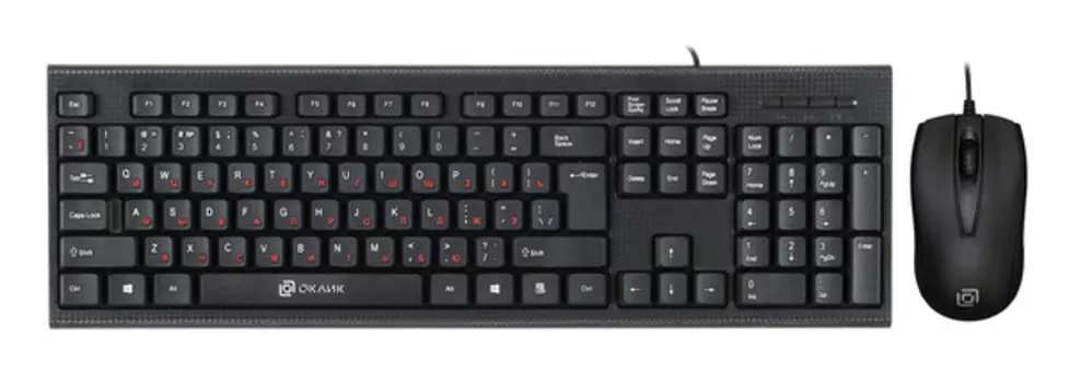 Клавиатура+мышь Oklick KB+M 630M 1091260, цвет черный