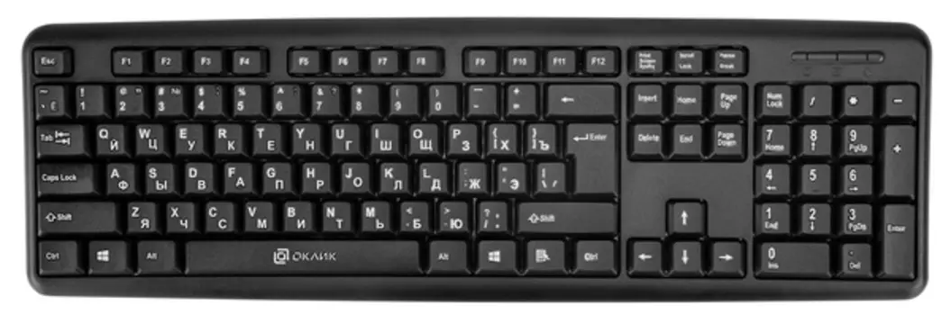 Клавиатура Oklick KB 180M 313180, цвет черный