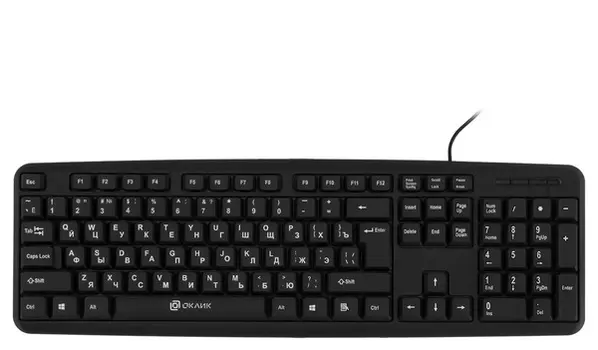 Клавиатура Oklick KB 180M 943626, цвет черный