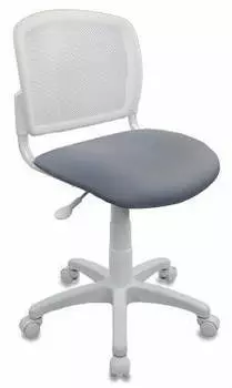 Кресло детское Бюрократ CH-W296NX/15-48 спинка сетка белый TW-15 сиденье серый 15-48