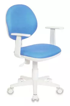 Кресло детское Бюрократ CH-W356AXSN/15-107 голубой 15-107 (пластик белый)