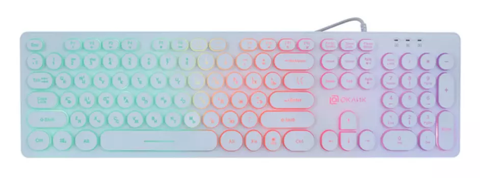 Клавиатура Oklick KB 420MRL 1091227, цвет черный