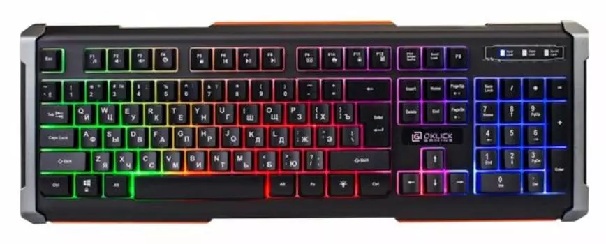 Клавиатура Oklick KB 710G BLACK DEATH 476393, цвет черный