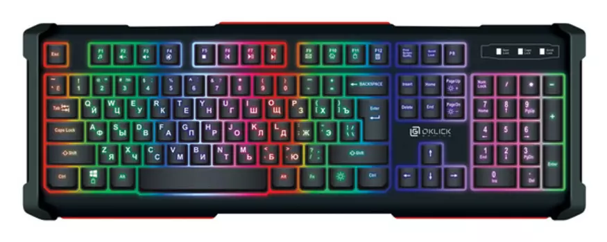 Клавиатура Oklick KB 717G BLACK DEATH 476395, цвет черный