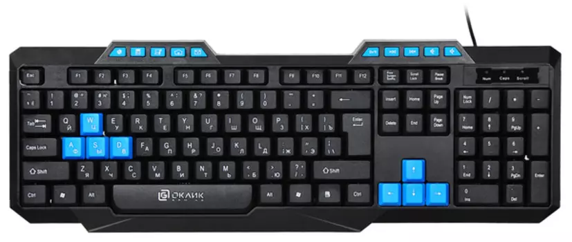 Клавиатура Oklick KB 750G FROST WAR 337452, цвет черный