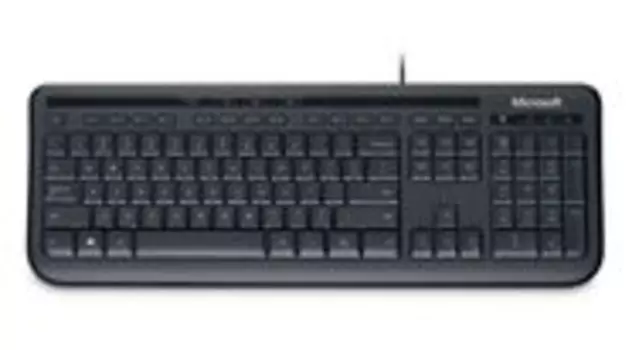 Клавиатура Microsoft Corporation Wired Keyboard 600 ANB-00018, цвет черный