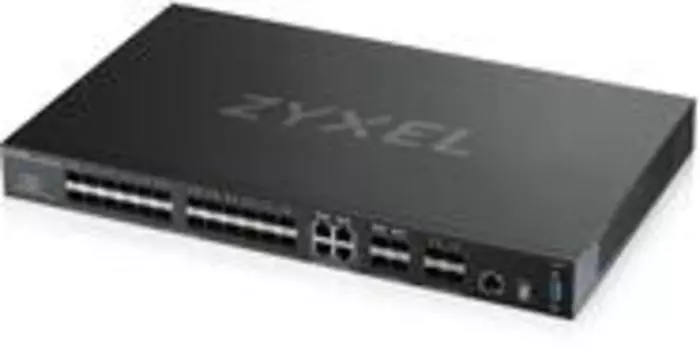 Коммутатор Zyxel XGS4600-32F L3 Managed Switch, 24 port Gig SFP, 4 dual pers. and 4x 10G SFP+, stackable, dual PSU