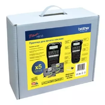 Комплект: Brother PTH110 с лентами 3 х TZE231, 2 х TZE631
