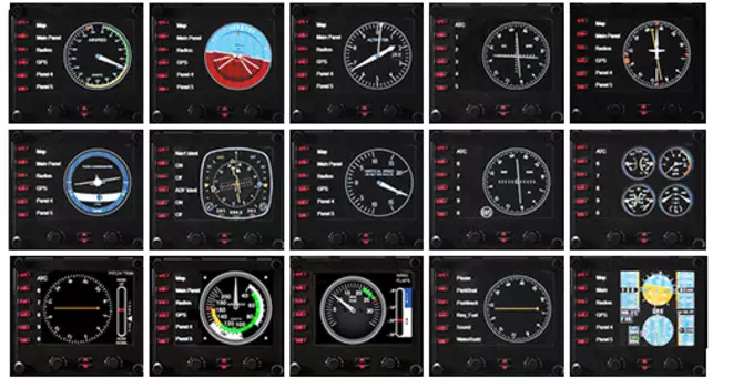 Контроллер для игровых авиасимуляторов Logitech G Flight Instrument Panel (приборная панель с ЖК-дисплеем для