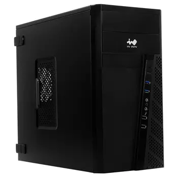 Корпус Mini Tower InWin EFS057 Black RB-S500HQ70 H U3*2+U2*2+A(HD) + Screwless + key lock + key*3pcs
