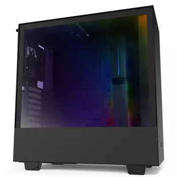 Корпус NZXT CA-H510I-B1 H510i Compact Mid Tower Black/Black Chassis with Smart Device 2, 2x120mm Aer F Case Fans, 2xLED