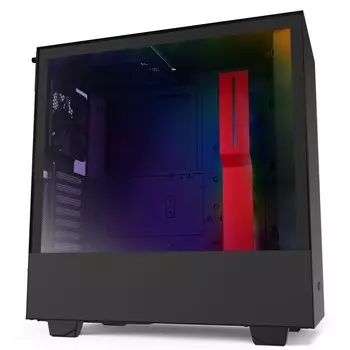 Корпус NZXT CA-H510I-BR H510i Compact Mid Tower Black/Red Chassis with Smart Device 2, 2x120mm Aer F Case Fans, 2xLED