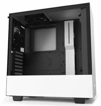 Корпус NZXT CA-H510I-W1 H510i Compact Mid Tower White/Black Chassis with Smart Device 2, 2x120mm Aer F Case Fans, 2xLED