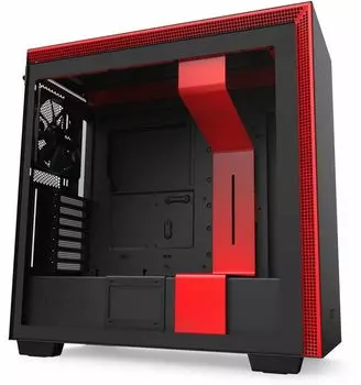 Корпус NZXT CA-H710B-BR H710 Mid Tower Black/Red Chassis with 3x120, 1x140mm Aer F Case Fans