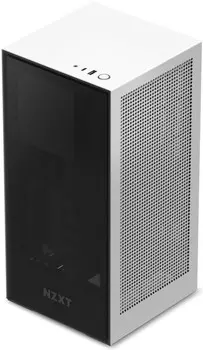 Корпус NZXT H1 White / Black case with 140 watercooler with riser card with 650W SFX-L PSU modular cables 80 PLUS Gold