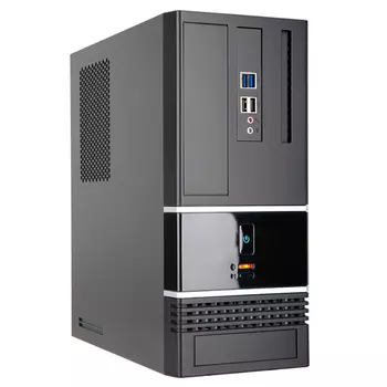 Корпус Slim Case InWin BK623 Black 400W 2*USB2.0+2*USB3.0 Audio mATX