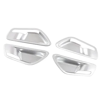 Для Hyundai Tucson NX4 2021 2022 2023 гибридный автомобиль N Line внутренняя дверная ручка чаша отделка рама крышка ABS углеродное волокно аксессуары серебряный