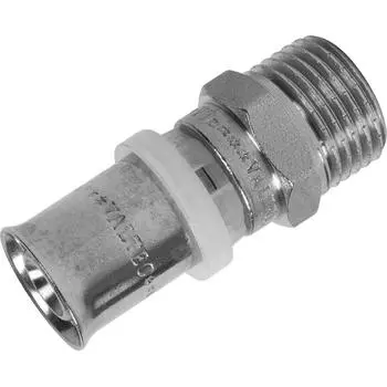 Муфта комбинированная Valtec 1/2"x16 мм НР латунь VTM.201.N.001604