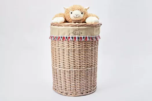 Корзина для белья с крышкой Альпака