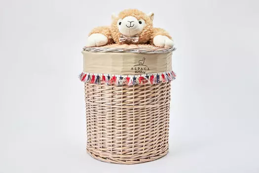 Корзина для белья с крышкой Альпака