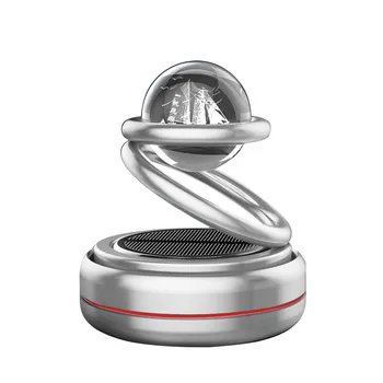 Автомобильный ароматизатор с солнечной энергией, межзвездный подвесной освежитель воздуха на 360°, аксессуары для интерьера, мужские и женские духи чёрный