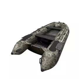 Надувная лодка ПВХ, Навигатор 380PRO НДНД, камуфляж пиксель, FORZA FM-N380PRONDNCAMPX