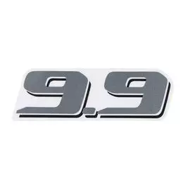 Наклейка капота Suzuki DF9.9A (9.9), задняя, белый с 21 г. 6143589L40QTN