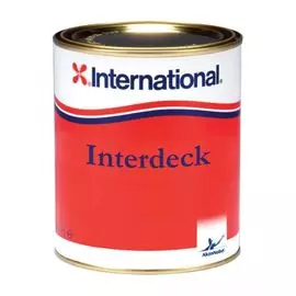 Нескользящая краска для палубы Interdeck, белая, 0,75 л YJB000_750ML