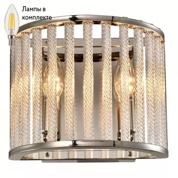 Светильник настенный с лампочками iLamp W9501-2 NIC+Lamps
