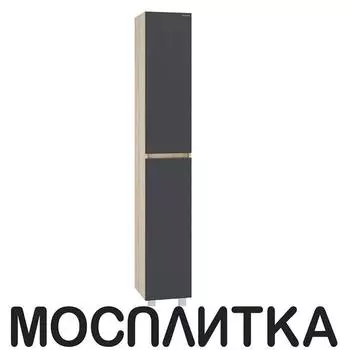 Шкаф-пенал Onika Милтон 30 см 403078 серый матовый / дуб сонома