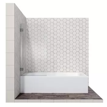 Шторка для ванны Ambassador Bath Screens 16041101 70x140 стекло прозрачное