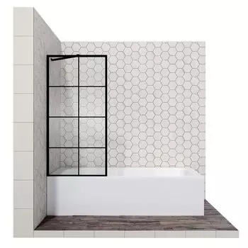 Шторка для ванны Ambassador Bath Screens 16041209 80x140 стекло рифленое