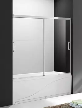 Шторка на ванну Cezares TANDEM-SOFT-VF-2-190/145-P-Cr, профиль хром стекло матовое 190см