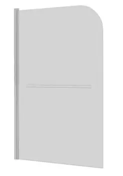 Шторка на ванну Grossman GR-104/2 100x150 см профиль хром стекло прозрачное