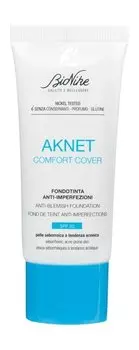 Тональная основа для жирной кожи с матирующим эффектом BioNike Aknet Comfort Cover Anti-Blemish Foundation SPF 30