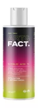 Тоник-эксфолиант для жирной кожи с гликолевой кислотой 7% Art&Fact. Exfoliation and Antibacterial Face Tonic