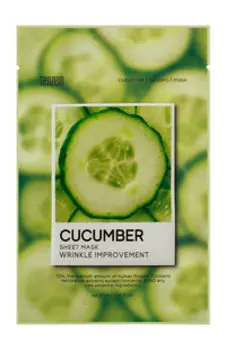 Тканевая маска для лица с экстрактом огурца Tenzero Cucumber Sheet Mask