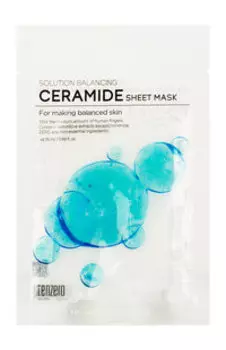 Тканевая маска для лица с церамидами Tenzero Solution Balancing Ceramide Sheet Mask