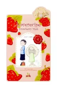 Тканевая маска для лица с клубникой Sally's Box Loverecipe Strawberry Mask