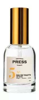Туалетная вода Press Gurwitz Perfumerie №5 Ginger, Vanilla, Verviene Eau de Toilette