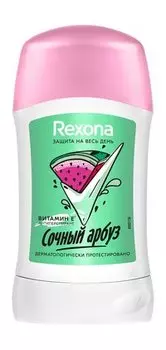 Твердый антиперспирант с витамином Е и ароматом арбуза Rexona Защита на весь день Сочный арбуз Стик