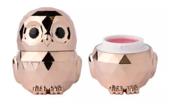 Ухаживающий бальзам для губ с ароматом клубники Гурмандиз Lip Balm Owl Gold