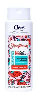 Укрепляющий шампунь для слабых и тонких волос Clere Horsetail and Yarrow Extract Strengthening Shampoo